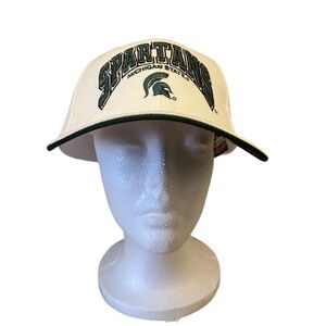 Michigan State Spartans Hat Cap Strap‎ Back Mens Steve & Barry's White